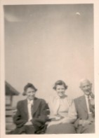 Joyce with parents